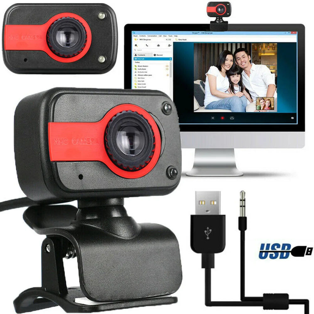 Rotatable Digital USB Computer Webcam with Microphone PC Video Camera Laptop Home QJY99
Rotatable Digital USB Computer Webcam with Microphone PC Video Camera Laptop Home QJY99