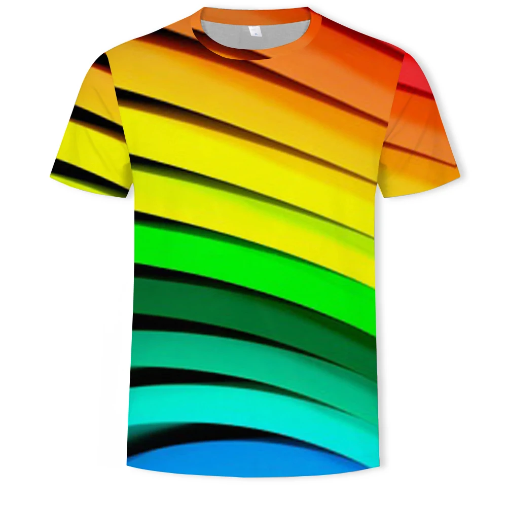 Summer men's personality 3D printing three-dimensional color geometric striped T-shirt casual fashion short-sleeved XXS-6XL
Summer men's personality 3D printing three-dimensional color geometric striped T-shirt casual fashion short-sleeved XXS-6XL