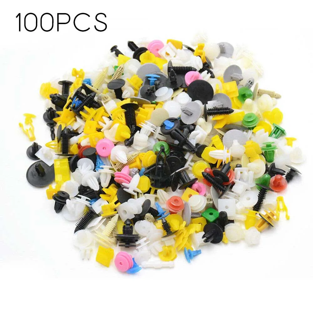 100pcs Plastic Car Body Thumbtacks Rivet Fasteners Decorative Molding Clips Interior Accessories Auto Fastener Clips
100pcs Plastic Car Body Thumbtacks Rivet Fasteners Decorative Molding Clips Interior Accessories Auto Fastener Clips