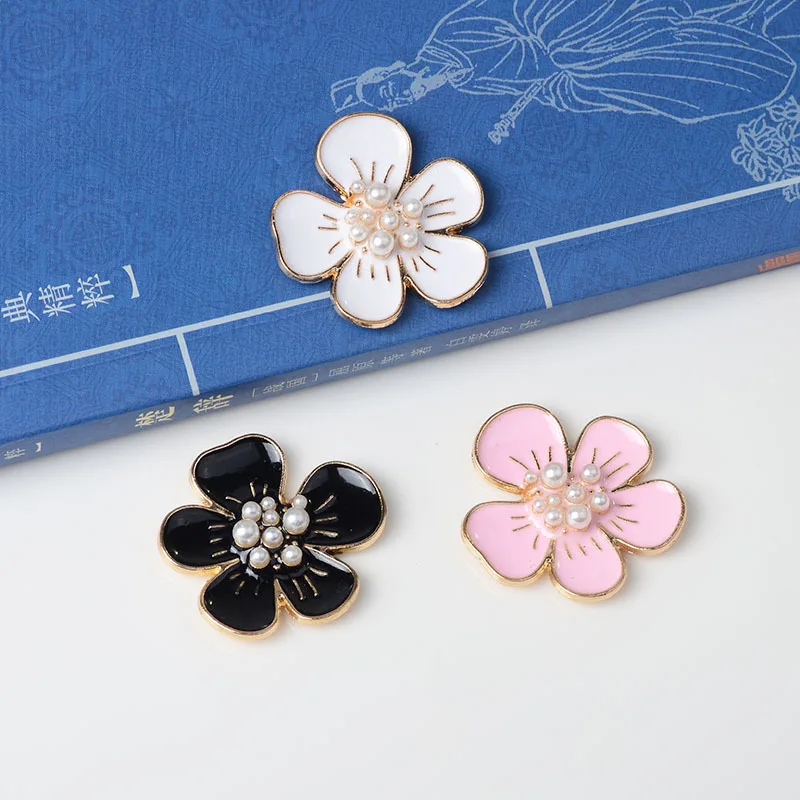 10PC 30*29mm Gold Tone Alloy Enamel Pearl Flower Charm Oil drop flower Pendant for Wedding jewelry DIY Handmade Jewelry Making
10PC 30*29mm Gold Tone Alloy Enamel Pearl Flower Charm Oil drop flower Pendant for Wedding jewelry DIY Handmade Jewelry Making