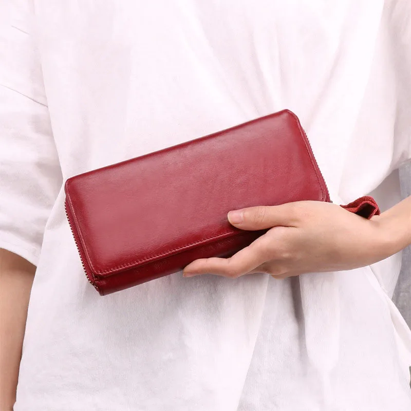 First layer cowhide Women Long Zipper Coin Purse Ssimple Design Clutch Wallet Female Money Credit Card Holder Unisex 4 colors
First layer cowhide Women Long Zipper Coin Purse Ssimple Design Clutch Wallet Female Money Credit Card Holder Unisex 4 colors