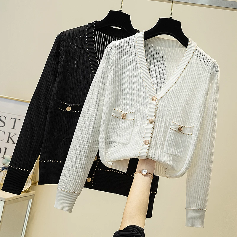 2021 New Fashion Spring Women Sweater Long Sleeve Casual Tops Thin Women's Clothing V-Neck Top Solid Loose Ladies Sweater
2021 New Fashion Spring Women Sweater Long Sleeve Casual Tops Thin Women's Clothing V-Neck Top Solid Loose Ladies Sweater