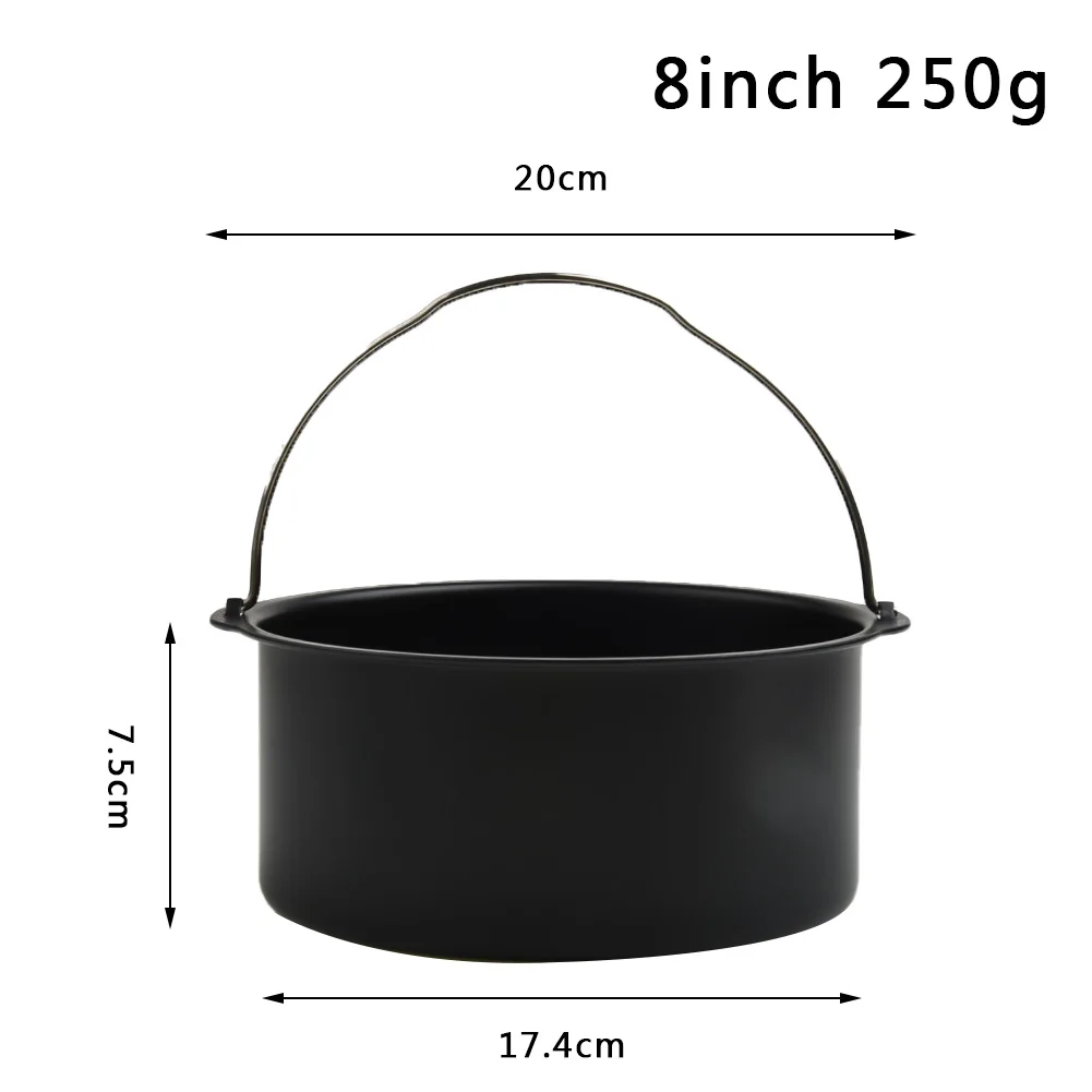 6/7/8 Inch Round Cake Tins Non Stick Baking Pan Tray Mold Carbon Steel Bakeware Air Fryer Basket With Handles
6/7/8 Inch Round Cake Tins Non Stick Baking Pan Tray Mold Carbon Steel Bakeware Air Fryer Basket With Handles