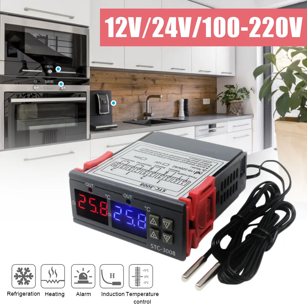 Digital Display Intelligent Dual Control Electronic Thermostat Dual Display Dual Electronic Temperature Home Intelligent System
Digital Display Intelligent Dual Control Electronic Thermostat Dual Display Dual Electronic Temperature Home Intelligent System
