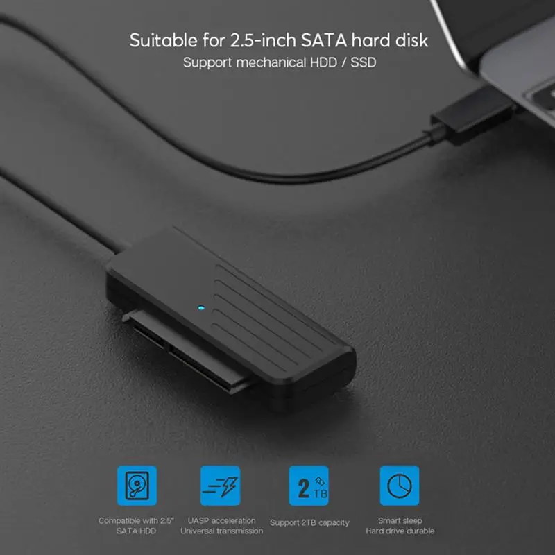 SATA HDD Adapter Hard Drive Disk SSD Adaptor Cable Harddisk Converter Cord, Type-c Interface
SATA HDD Adapter Hard Drive Disk SSD Adaptor Cable Harddisk Converter Cord, Type-c Interface