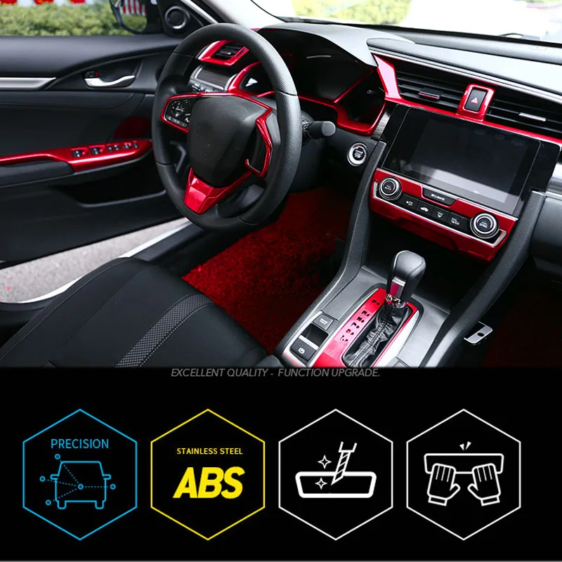 Steering Wheel Trim Decoration Car Interior Strip Modification Decorative For Honda Civic 10th 2020 2019 2018 2017 2016
Steering Wheel Trim Decoration Car Interior Strip Modification Decorative For Honda Civic 10th 2020 2019 2018 2017 2016