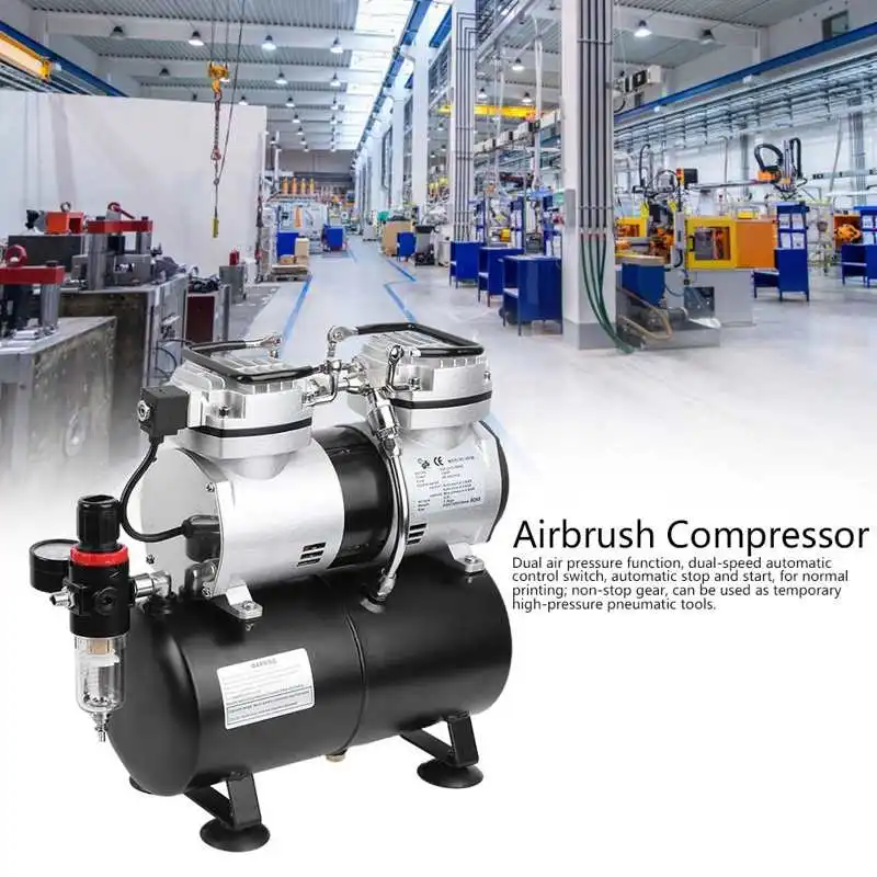 30-35L/MIN Professional Air Compressor Pump Air Brush Spray Pump Airbrush Dual Cylinder Spray Kit for Painting
30-35L/MIN Professional Air Compressor Pump Air Brush Spray Pump Airbrush Dual Cylinder Spray Kit for Painting