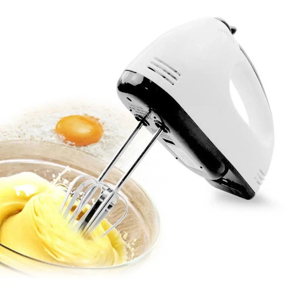 

Household 7Handle Speed Electric Hand Mixer Whisk Egg Beater Cake Baking Kitchen Restaurant Cooking Tool