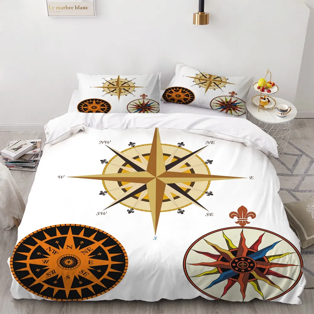 Compass Adventure Bedding Set 3D Printing Duvet Cover Set Yacht Nautical Bed Quilt Cover Pillowcase Queen King Bed Cover Sets
Compass Adventure Bedding Set 3D Printing Duvet Cover Set Yacht Nautical Bed Quilt Cover Pillowcase Queen King Bed Cover Sets