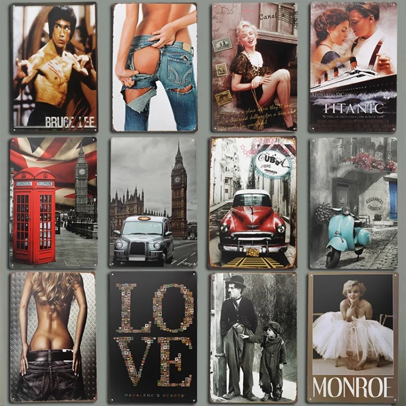 Beauty Movies Heros Retro Poster Metal Tinplate Plaque Wall Sticker Decor for Bar Pub Bedroom Vintage Tin Signs Poster 20x30cm
Beauty Movies Heros Retro Poster Metal Tinplate Plaque Wall Sticker Decor for Bar Pub Bedroom Vintage Tin Signs Poster 20x30cm