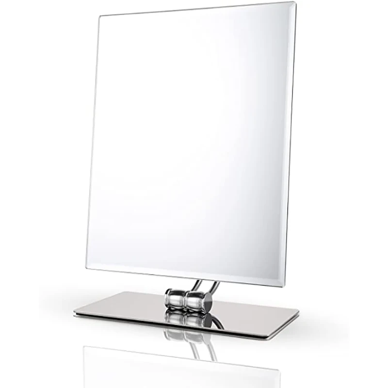 Large Vanity Makeup Mirror, Non-Magnifying, Beveled Edges, All Direction Swivel, Rectangle, Chrome
Large Vanity Makeup Mirror, Non-Magnifying, Beveled Edges, All Direction Swivel, Rectangle, Chrome