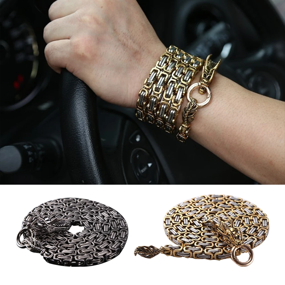 Мужской браслет с драконом, уличная портативная и неразрушаемая цепочка из титановой стали, инструмент, Регулируемая Мужская мода, ювелирн...
Мужской браслет с драконом, уличная портативная и неразрушаемая цепочка из титановой стали, инструмент, Регулируемая Мужская мода, ювелирн...