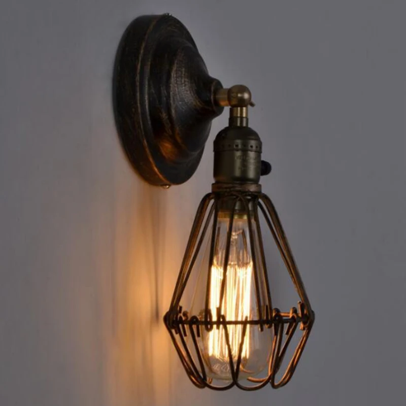 Wall Lamp LED Vintage Lights On The Wall E27 Bedside Retro Iron Lamp Interior For Home Decor Staircase Corridor Aisle Lamp
Wall Lamp LED Vintage Lights On The Wall E27 Bedside Retro Iron Lamp Interior For Home Decor Staircase Corridor Aisle Lamp