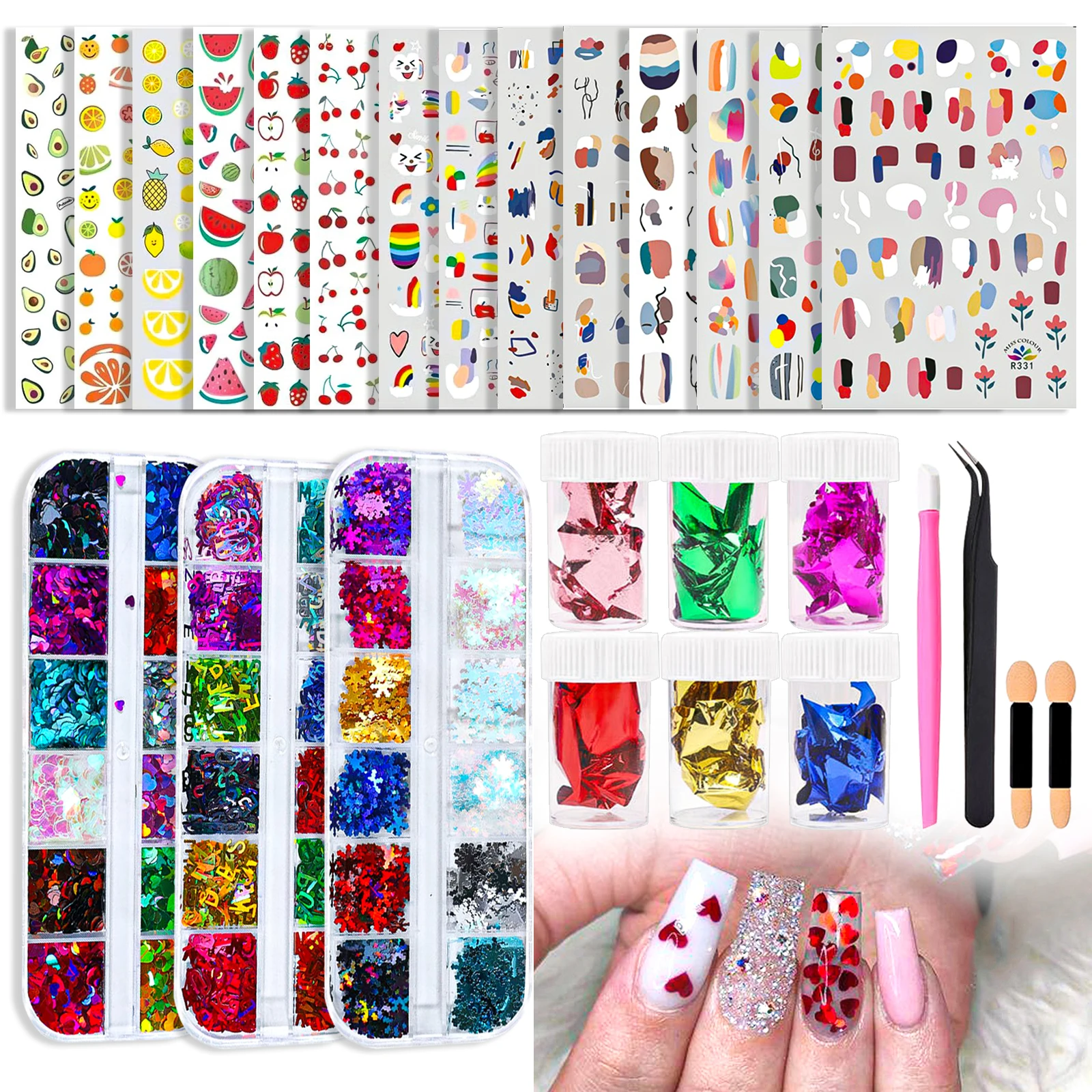 Gold Foils Gorgeous Nails Glitter Aluminum Flakes Paillette Chip Fruit Nail Sticker Nail Design Shinny Nail Art Decoration
Gold Foils Gorgeous Nails Glitter Aluminum Flakes Paillette Chip Fruit Nail Sticker Nail Design Shinny Nail Art Decoration