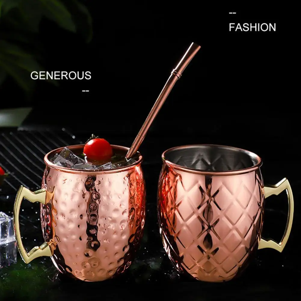 550ml Beer Cup Moscow Mule Cup Eco-friendly Corrosion Resistant Stainless Steel Copper Plated Cocktail Glass Beer Glass Bar Tool 
550ml Beer Cup Moscow Mule Cup Eco-friendly Corrosion Resistant Stainless Steel Copper Plated Cocktail Glass Beer Glass Bar Tool