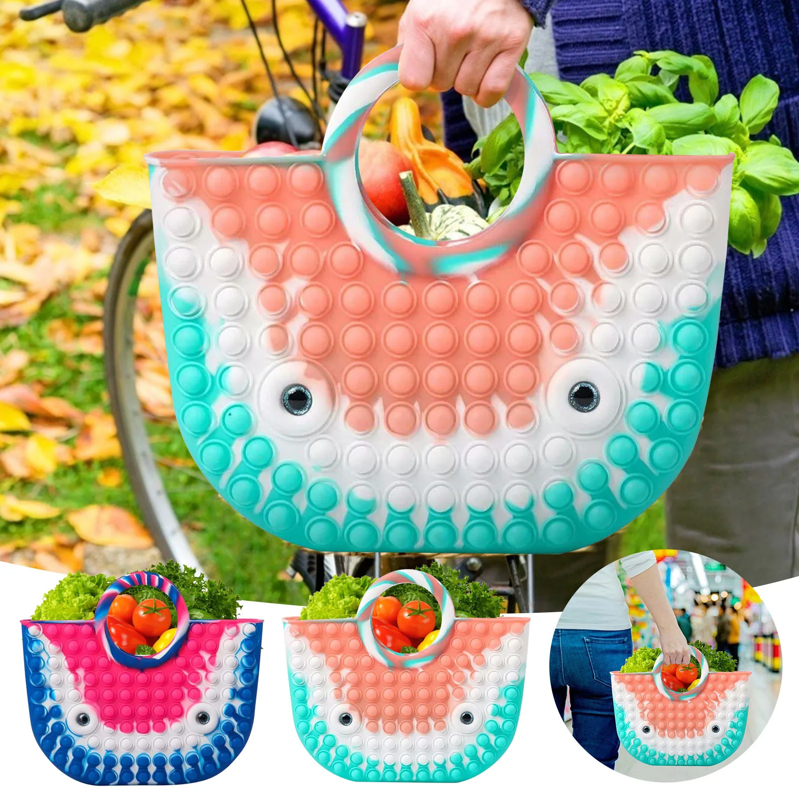 Сенсорные силиконовые игрушки-антистресс, пузырьковый Поппер, контроллер, рюкзак, сумка для хранения, Игрушка антистресс 
Сенсорные силиконовые игрушки-антистресс, пузырьковый Поппер, контроллер, рюкзак, сумка для хранения, Игрушка антистресс