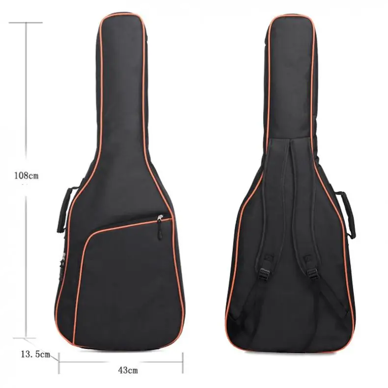 40/41 Inch Oxford Fabric Guitar Case Colorful Edge Gig Bag Double Straps Padded 10mm Cotton Soft Waterproof Backpack
40/41 Inch Oxford Fabric Guitar Case Colorful Edge Gig Bag Double Straps Padded 10mm Cotton Soft Waterproof Backpack