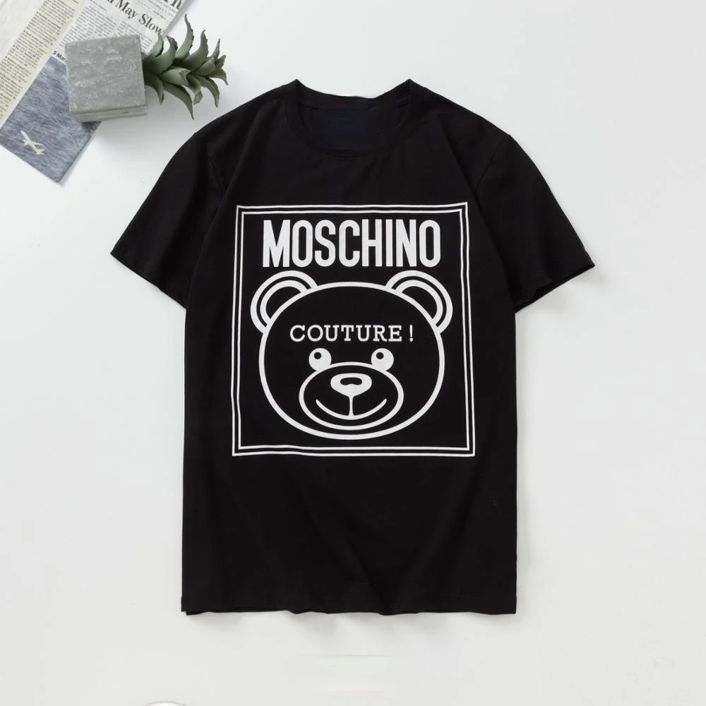 Unisex Moschino Bear Head T-Shirts 100% Cotton Short Sleeve Big Logo O-Neck Shirt With Brand Label
Unisex Moschino Bear Head T-Shirts 100% Cotton Short Sleeve Big Logo O-Neck Shirt With Brand Label