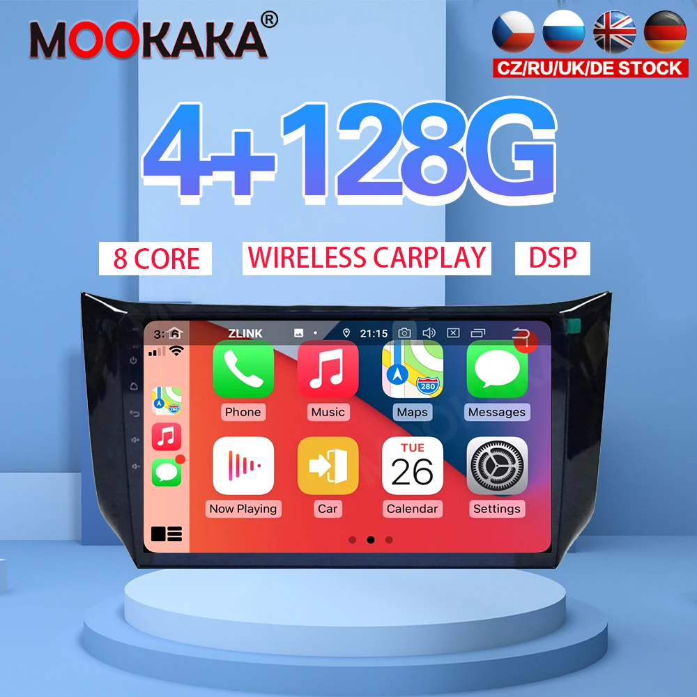 Автомобильный мультимедийный плеер Android 10 4 + 128G для Nissan Sylphy 2012-2018, автомобильный навигационный Головной блок, автомобильный стерео IPS экран ...
Автомобильный мультимедийный плеер Android 10 4 + 128G для Nissan Sylphy 2012-2018, автомобильный навигационный Головной блок, автомобильный стерео IPS экран ...