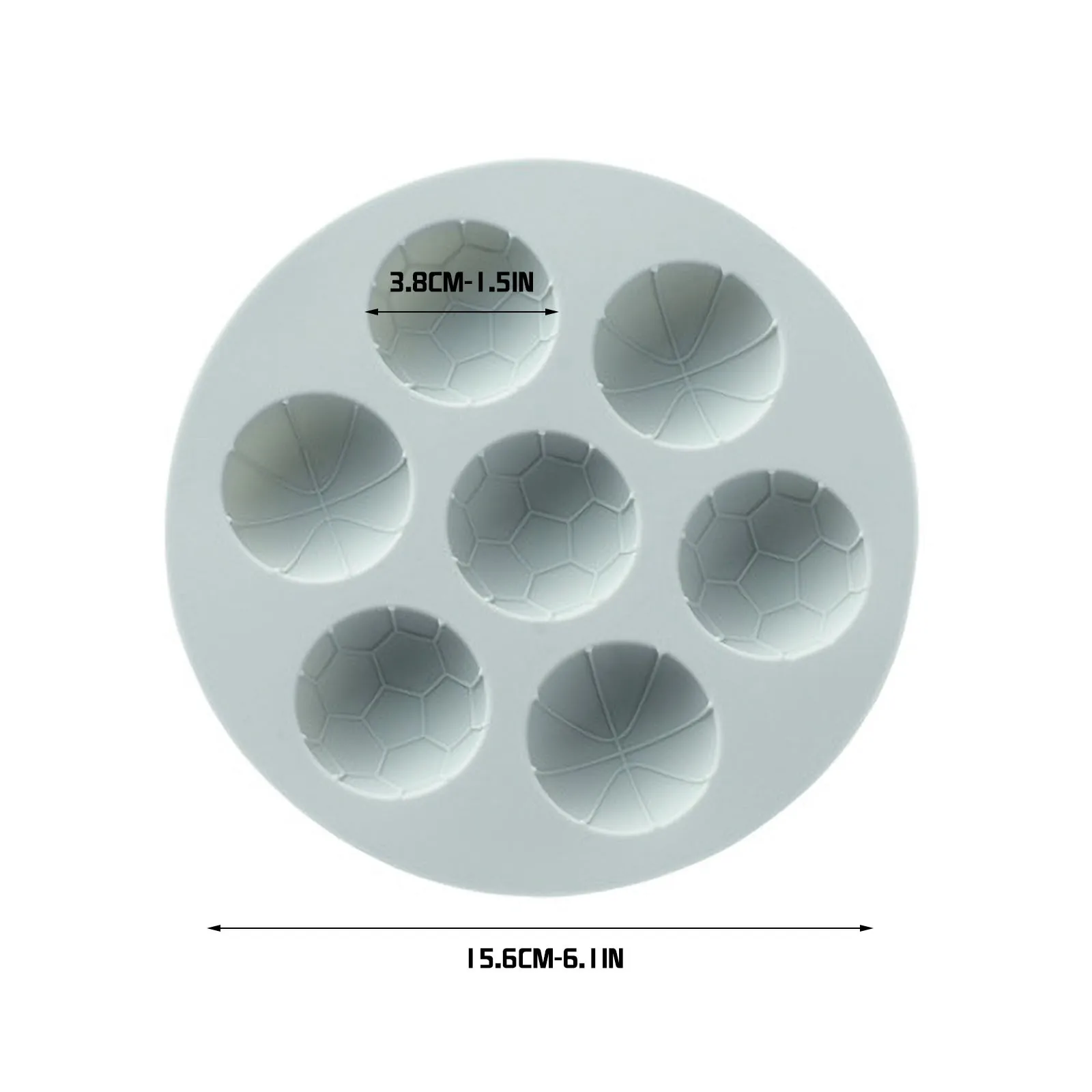 Food Grade 4 Cups Half Ball Sphere Silicone Cake Chocolate Mold 3D Football Basketball Shape Moud Muffin Cookie Baking Mould 
Food Grade 4 Cups Half Ball Sphere Silicone Cake Chocolate Mold 3D Football Basketball Shape Moud Muffin Cookie Baking Mould