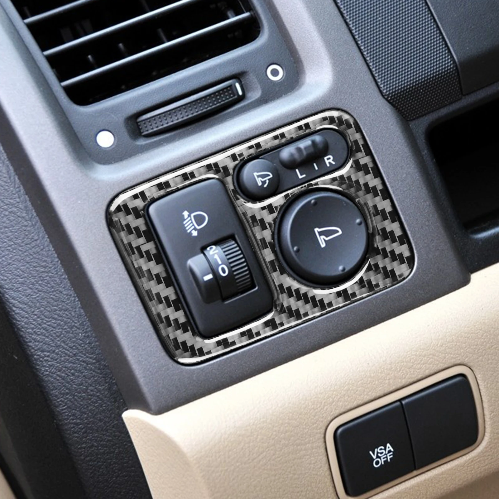 Genuine Carbon Fiber Car Headligh Switch Button Frame Cover Trim Sticker For Honda CRV 2007-2011
Genuine Carbon Fiber Car Headligh Switch Button Frame Cover Trim Sticker For Honda CRV 2007-2011