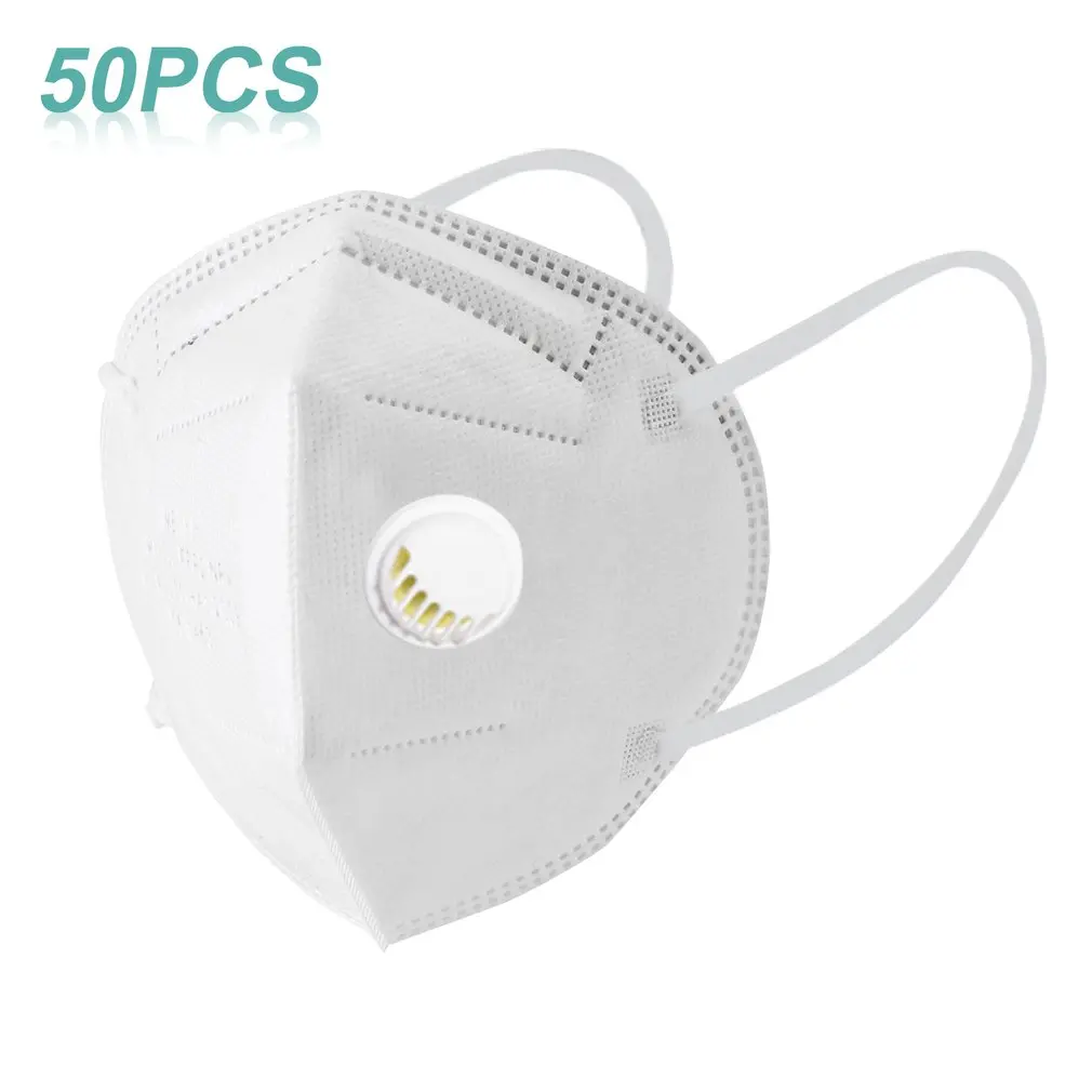 50pcs With Breathing Valve FFP2 Protective Mask Filtration Anti Haze Hanging Ear Type Disposable Dust-Proof Safe Mask In Box
50pcs With Breathing Valve FFP2 Protective Mask Filtration Anti Haze Hanging Ear Type Disposable Dust-Proof Safe Mask In Box