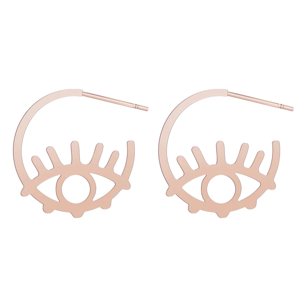 Kinitial Simple Fashion Eye shape Stud Earrings Women Exquisite Student Girlfriend Geometric Ear Jewelry Accessories Bijoux
Kinitial Simple Fashion Eye shape Stud Earrings Women Exquisite Student Girlfriend Geometric Ear Jewelry Accessories Bijoux