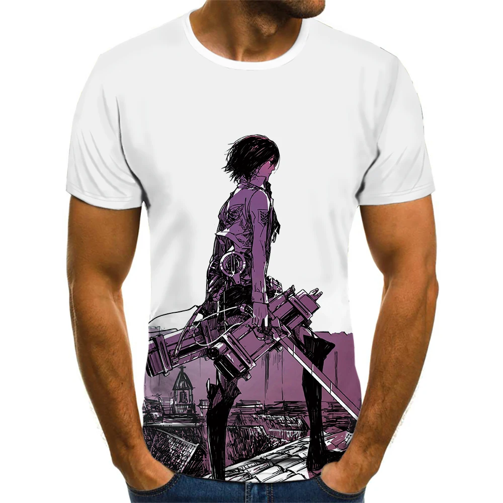 2021 Four Seasons New Hot Selling Animation Clothing Attack On Titan Print Top Short Sleeve Funny And Novel Soft Fit T-Shirt
2021 Four Seasons New Hot Selling Animation Clothing Attack On Titan Print Top Short Sleeve Funny And Novel Soft Fit T-Shirt