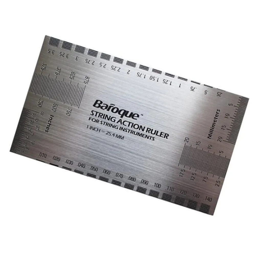 1pc Guitar String Action Gauge Ruler Baroque Guitar Bass String Pitch Luthier Tool For String Instruments New Silver Guitar Part
1pc Guitar String Action Gauge Ruler Baroque Guitar Bass String Pitch Luthier Tool For String Instruments New Silver Guitar Part