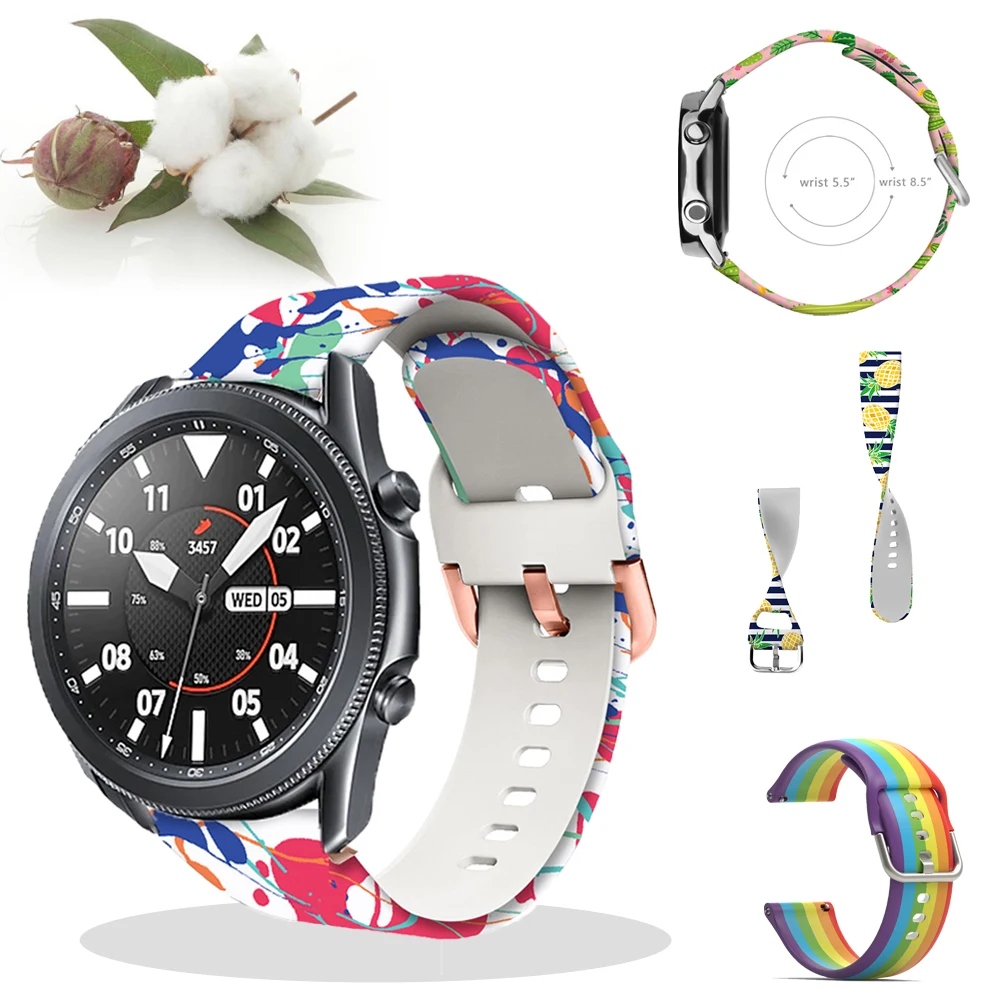 Ремешок для Samsung Galaxy Watch 3 41 45 мм, браслет с принтом для Samsung Gear S3 S2, аксессуары для умных часов, 22 мм 20 мм
Ремешок для Samsung Galaxy Watch 3 41 45 мм, браслет с принтом для Samsung Gear S3 S2, аксессуары для умных часов, 22 мм 20 мм