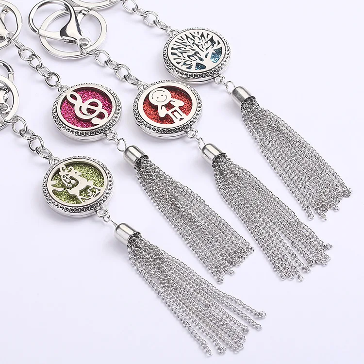 Stainless Steel Hollow Keychain Aromatherapy Box Tassel Pendant Essential Oil Diffusion Perfume Home Interior Decorations
Stainless Steel Hollow Keychain Aromatherapy Box Tassel Pendant Essential Oil Diffusion Perfume Home Interior Decorations