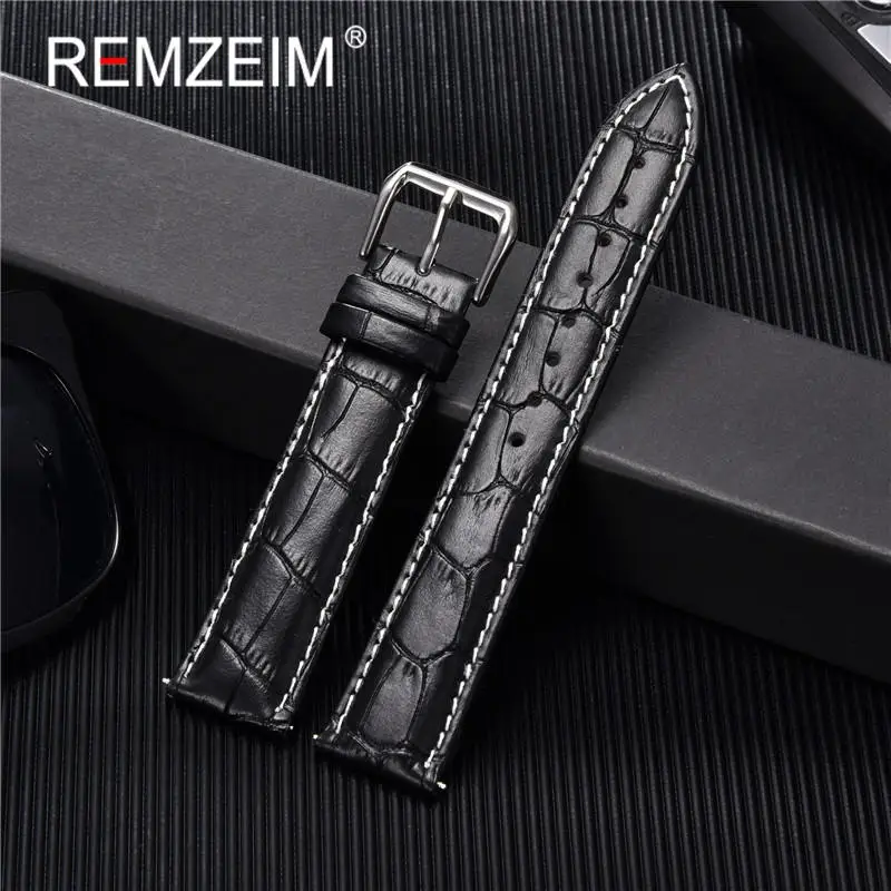 Soft Wrist Belt Bracelet Comfortable Genuine Leather Watch Strap Black Brown 18/20/22/24mm Watch Pin buckle Band + Tool
Soft Wrist Belt Bracelet Comfortable Genuine Leather Watch Strap Black Brown 18/20/22/24mm Watch Pin buckle Band + Tool