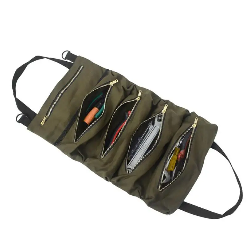 Roll Tool Roll Multi-Purpose Tool Roll Up Bag Wrench Roll Pouch Hanging Tool Zipper Carrier Tote
Roll Tool Roll Multi-Purpose Tool Roll Up Bag Wrench Roll Pouch Hanging Tool Zipper Carrier Tote