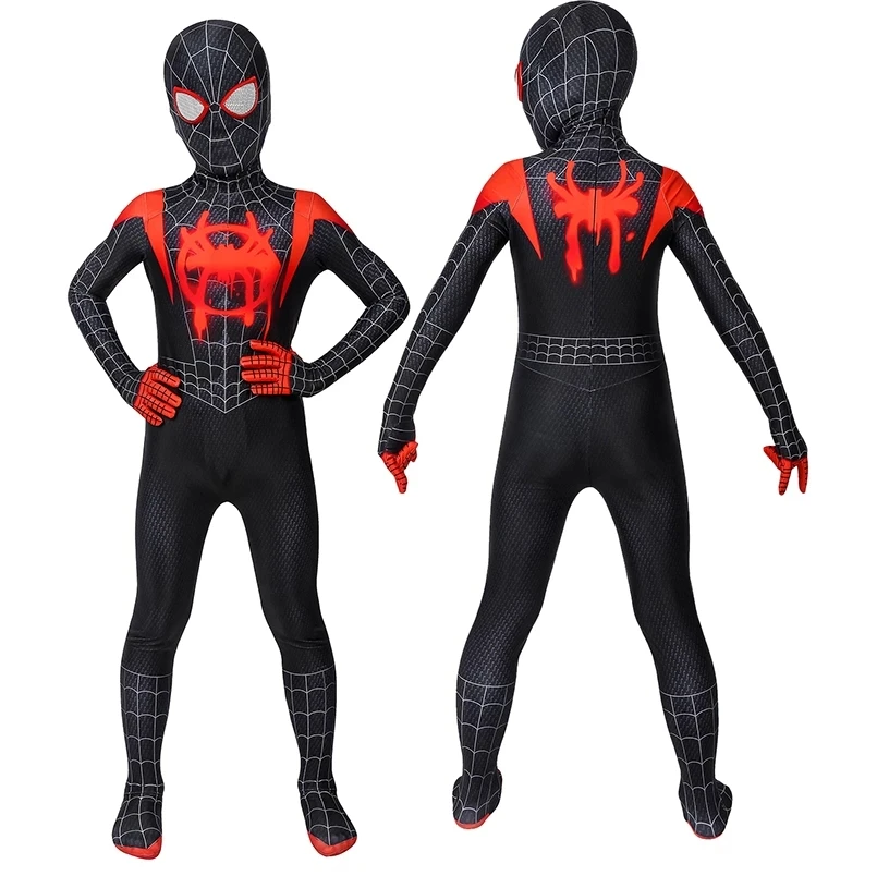 Kids Superhero Into the Spider Verse Miles Morales Jumpsuit Cosplay Costume For Children Halloween Masquerade Party Bodysuit
Kids Superhero Into the Spider Verse Miles Morales Jumpsuit Cosplay Costume For Children Halloween Masquerade Party Bodysuit