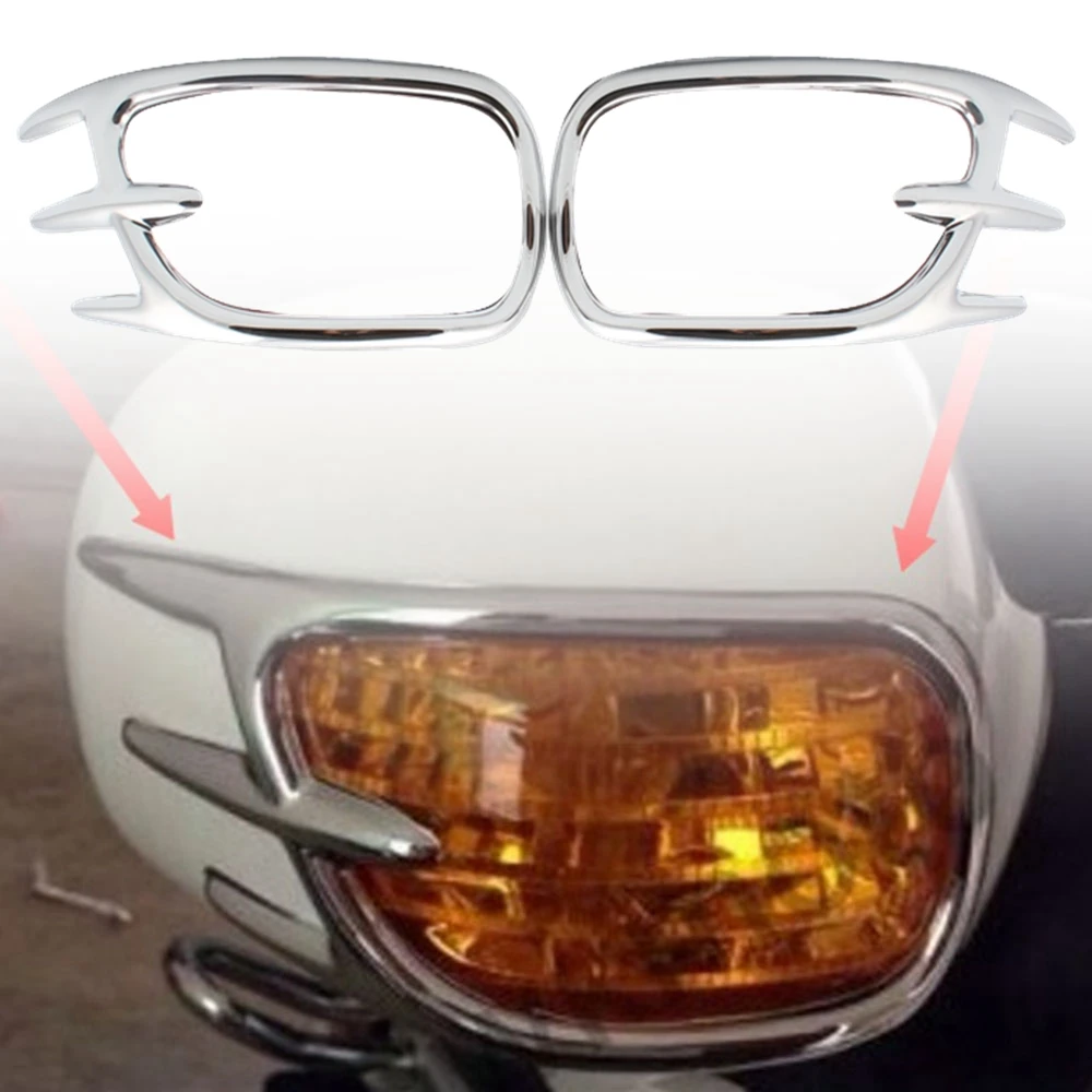 GL1800 Motorcycle Turn Signal Light Decoration Adornment Trims For Honda Goldwing GL 1800 Gold Wing 2001 - 2011
GL1800 Motorcycle Turn Signal Light Decoration Adornment Trims For Honda Goldwing GL 1800 Gold Wing 2001 - 2011