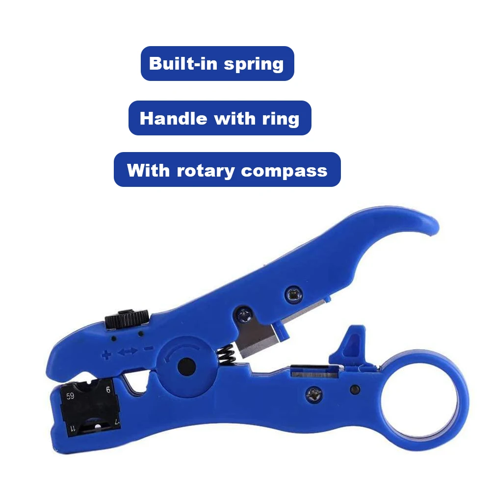 Cable Stripper Wire Stripping Tool Multifunctional Adjustable Wire Nipper Universal Coaxial Cable Stripper For Flat Avoid Damage
Cable Stripper Wire Stripping Tool Multifunctional Adjustable Wire Nipper Universal Coaxial Cable Stripper For Flat Avoid Damage