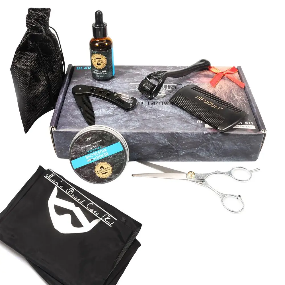 7 In 1 Men Beard Growth Oil Kit Beard Oil Cream Roller Comb Scissors Care Set Dropshipping
7 In 1 Men Beard Growth Oil Kit Beard Oil Cream Roller Comb Scissors Care Set Dropshipping