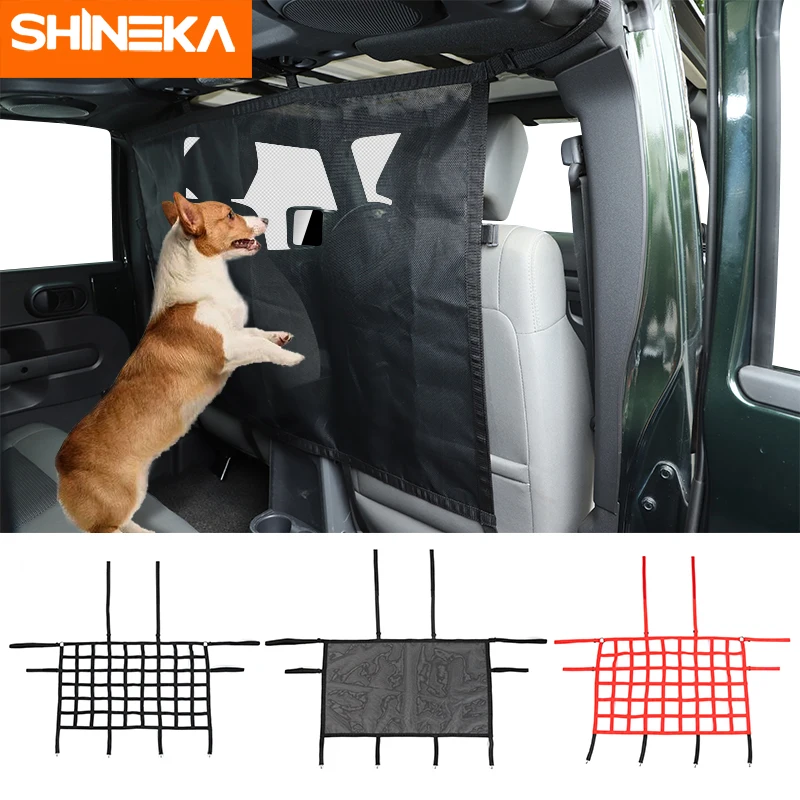 SHINEKA Interior Rear Car Seat Isolation Mesh Barrier Backseat Net Stop Pets Disturbing For Jeep Wrangler JK JL JT 2007-2020
SHINEKA Interior Rear Car Seat Isolation Mesh Barrier Backseat Net Stop Pets Disturbing For Jeep Wrangler JK JL JT 2007-2020