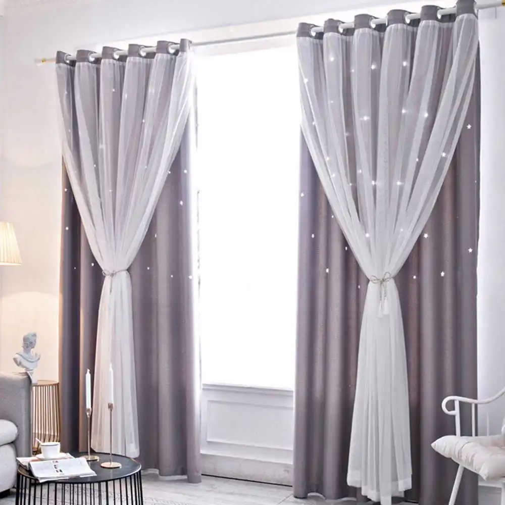 1PC Hollowed Curtains for Living Room Curtain Stars Shading Window Curtain Drape Purdah for Living Room Bedroom Home Decoration
1PC Hollowed Curtains for Living Room Curtain Stars Shading Window Curtain Drape Purdah for Living Room Bedroom Home Decoration