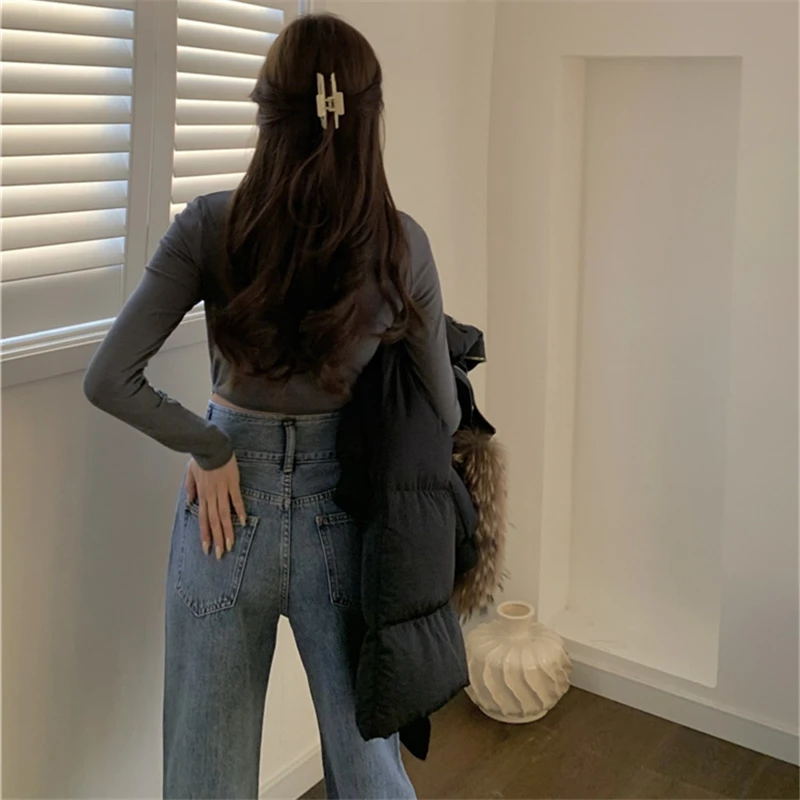 2021 New Spring Autumn Fashion Casual Denim Blue High Waist Pants Women Wide Leg Pants Ladies Trousers Female Y137
2021 New Spring Autumn Fashion Casual Denim Blue High Waist Pants Women Wide Leg Pants Ladies Trousers Female Y137