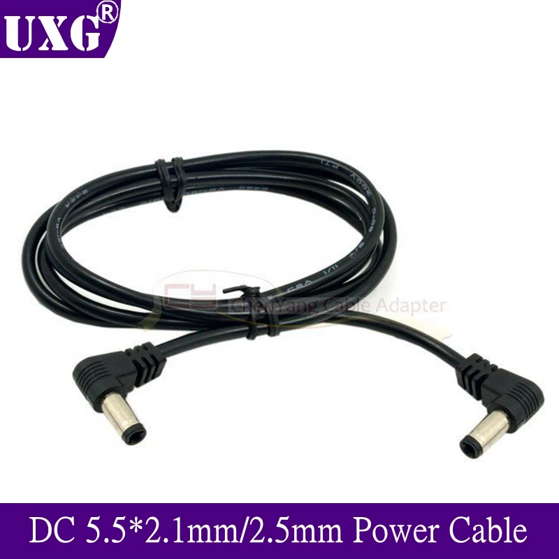 DC Power 5.5 X 2.1mm / 2.5mm Male To 5.5 2.1/2.5mm Male Plug Cable Right Angled 90 Degree 50cm 100cm 3ft
DC Power 5.5 X 2.1mm / 2.5mm Male To 5.5 2.1/2.5mm Male Plug Cable Right Angled 90 Degree 50cm 100cm 3ft