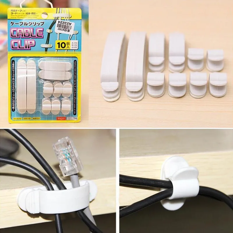 Different Size Household Cable Holders Storage Racks Electrical Wire Collector Line Collator 10 Pieces/pack
Different Size Household Cable Holders Storage Racks Electrical Wire Collector Line Collator 10 Pieces/pack