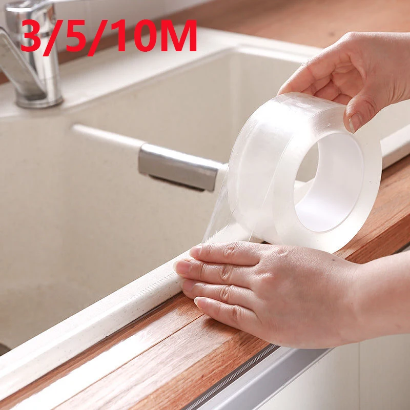 3/5/10M Kitchen Wall Stickers Sink Mold-proof Sealing Strip Transparent Waterproof Strip Bathroom Sink Bathtub Mold-proof Tape
3/5/10M Kitchen Wall Stickers Sink Mold-proof Sealing Strip Transparent Waterproof Strip Bathroom Sink Bathtub Mold-proof Tape
