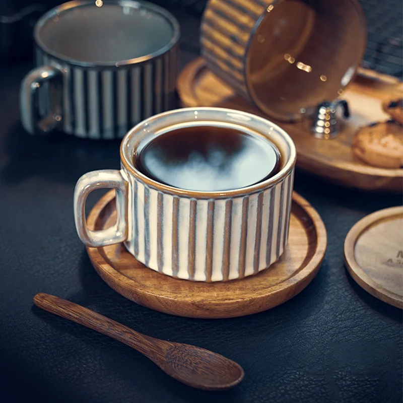 Retro Coffee Cup European Style Cappuccino Latte Handle Coffee Cup And Saucer Breakfast Milk Cup Heat-Resistant Drinkware Set
Retro Coffee Cup European Style Cappuccino Latte Handle Coffee Cup And Saucer Breakfast Milk Cup Heat-Resistant Drinkware Set