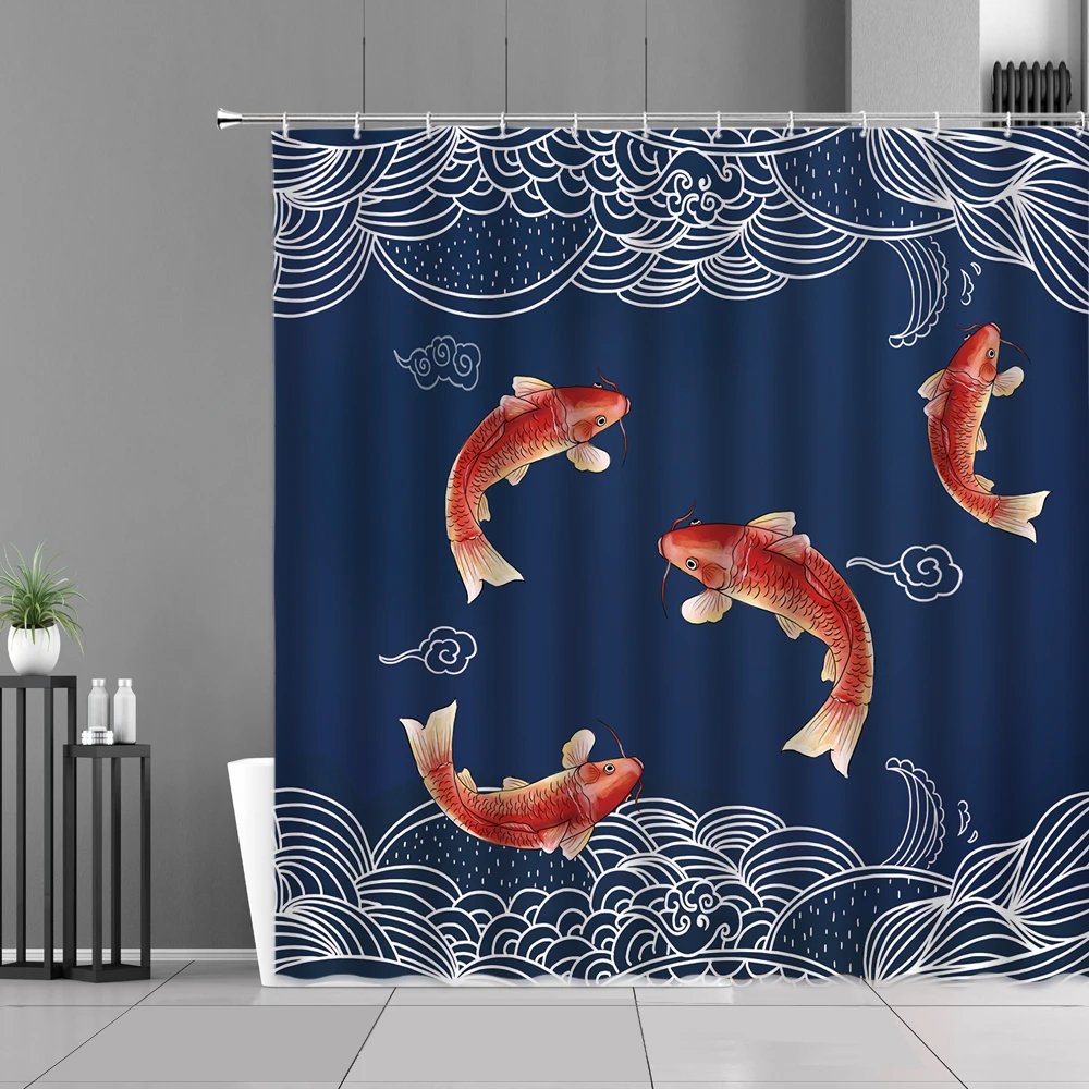 Chinese Koi Shower Curtain Door Curtain Hanging Curtain for Kitchen Bedroom Curtain for Home Doorway Decor Drapes Bathroom Decor
Chinese Koi Shower Curtain Door Curtain Hanging Curtain for Kitchen Bedroom Curtain for Home Doorway Decor Drapes Bathroom Decor