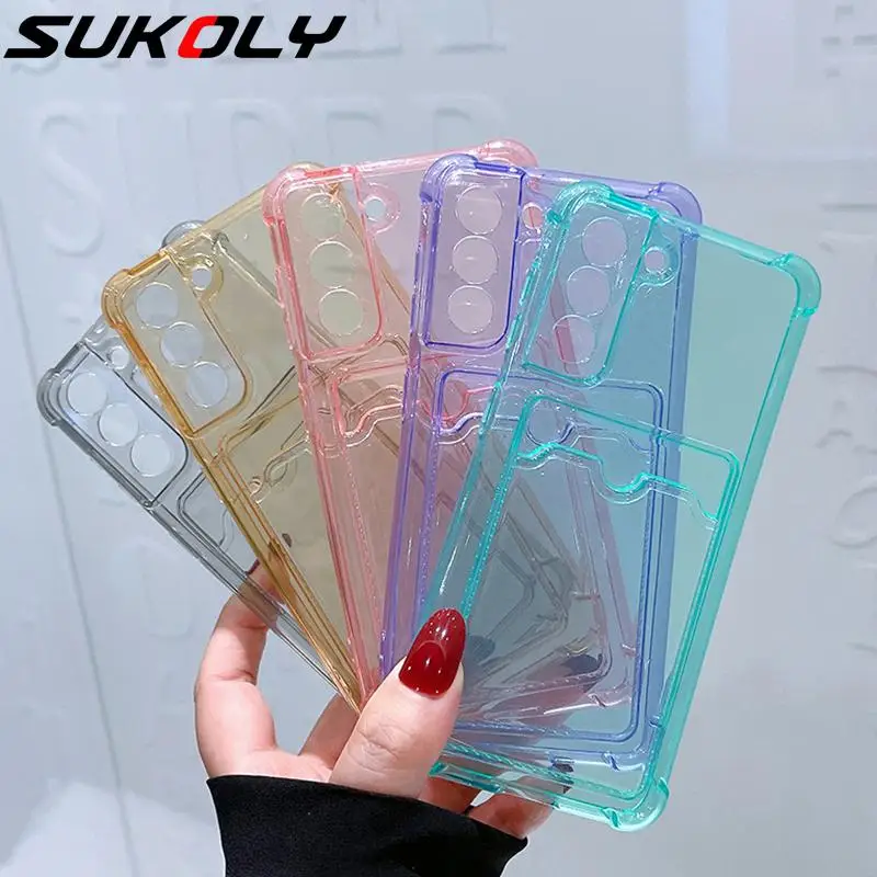 For Samsung A52 Case Card Slot Clear Silicone Case For Samsung A72 A42 A32 5G S21 Ultra S20 S20 FE Note 20 Colorful Bumper Cover
For Samsung A52 Case Card Slot Clear Silicone Case For Samsung A72 A42 A32 5G S21 Ultra S20 S20 FE Note 20 Colorful Bumper Cover