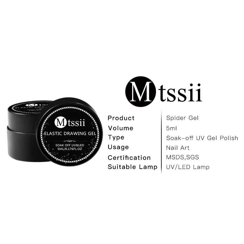 MTSSII Professional Spider Gel Set Nail Art Super Stretch Drawing Glue Easy Drawing Metal Painted Gel Nail Graffiti Pen Set
MTSSII Professional Spider Gel Set Nail Art Super Stretch Drawing Glue Easy Drawing Metal Painted Gel Nail Graffiti Pen Set