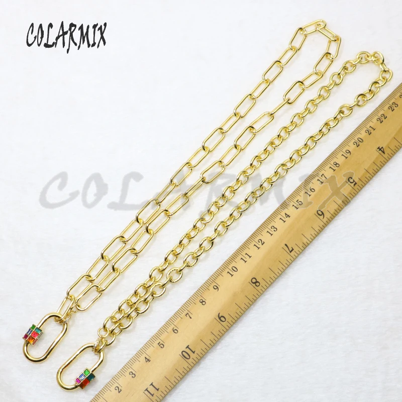 3 Pcs 0 shape clasp pendant necklace Gold buckle pendant necklace Color retention Gold chain buckle pendant necklace 50132
3 Pcs 0 shape clasp pendant necklace Gold buckle pendant necklace Color retention Gold chain buckle pendant necklace 50132
