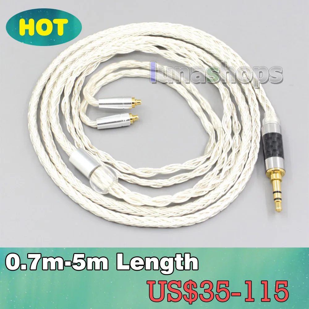 

16 Core OCC Silver Plated Earphone Cable For Shure se535 se846 Se425 Se315 Se215 MMCX LN007228