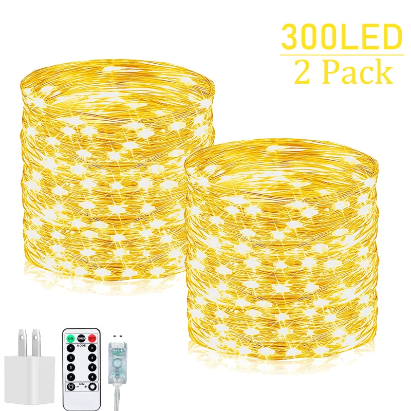 300LED Remote USB 8 Modes LED String Lights Fairy Light For Patio Garden Outdoor Indoor Christmas Tree Wedding Decoration
300LED Remote USB 8 Modes LED String Lights Fairy Light For Patio Garden Outdoor Indoor Christmas Tree Wedding Decoration